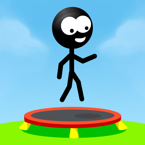 Trampoline Stickman